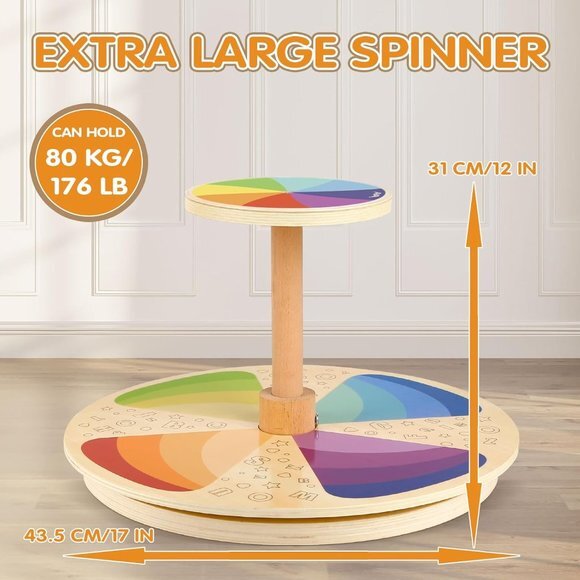 Sit and Spin -‎ Classic Spinning Activity Toy for Toddlers Age 2 3 4 5, Early - Picture 6 of 6